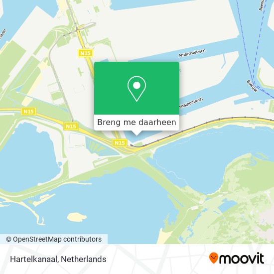 Hartelkanaal kaart