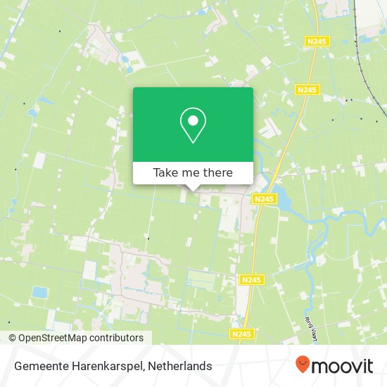 Gemeente Harenkarspel kaart