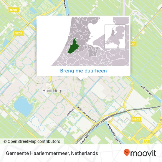 Gemeente Haarlemmermeer kaart