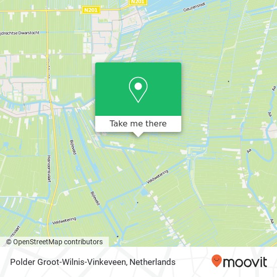 Polder Groot-Wilnis-Vinkeveen kaart