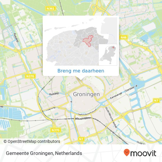 Gemeente Groningen kaart