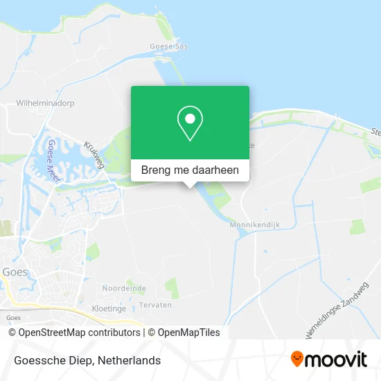 Goessche Diep kaart