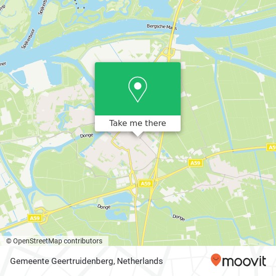 Gemeente Geertruidenberg kaart