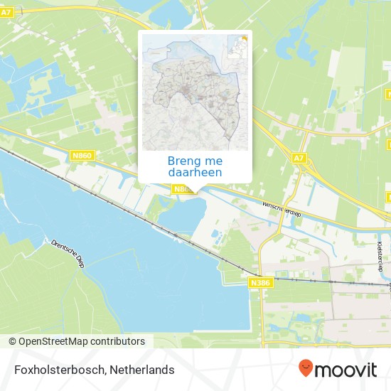 Foxholsterbosch kaart