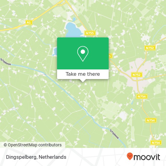 Dingspelberg kaart