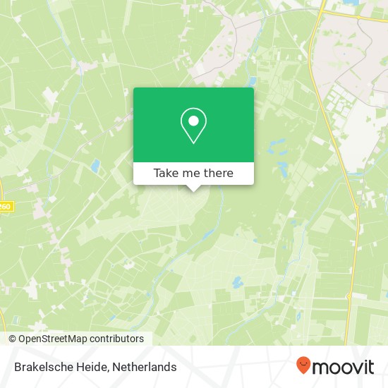 Brakelsche Heide kaart