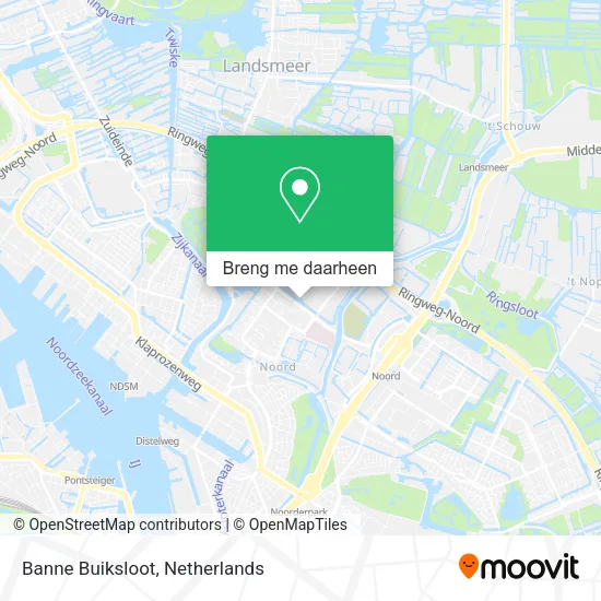 Banne Buiksloot kaart