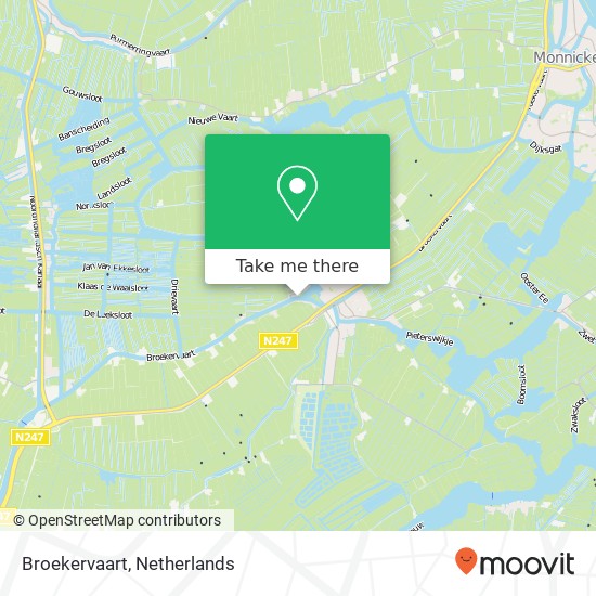 Broekervaart kaart