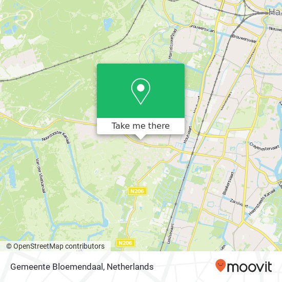 Gemeente Bloemendaal kaart