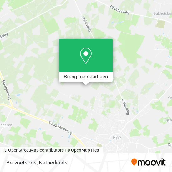Bervoetsbos kaart