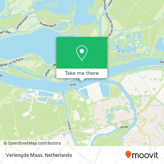 Verlengde Maas kaart