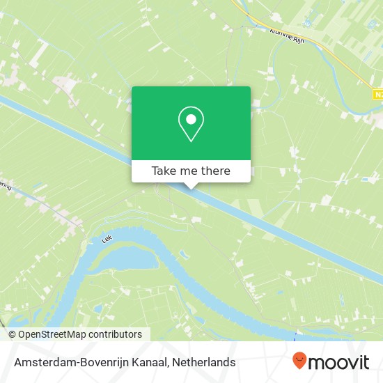 Amsterdam-Bovenrijn Kanaal kaart