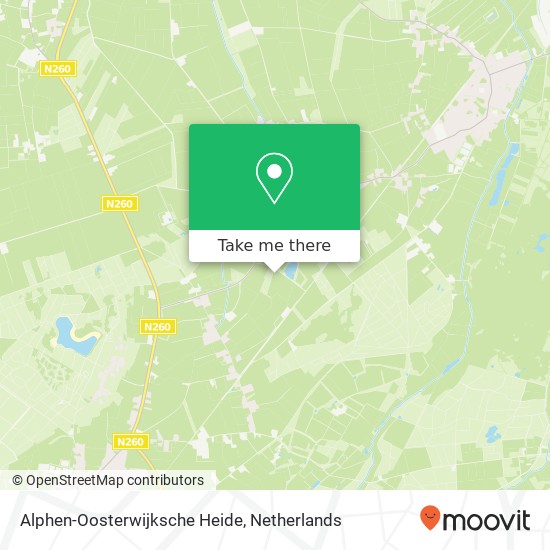 Alphen-Oosterwijksche Heide kaart