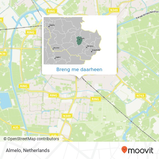 Almelo kaart