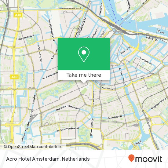 Acro Hotel Amsterdam kaart