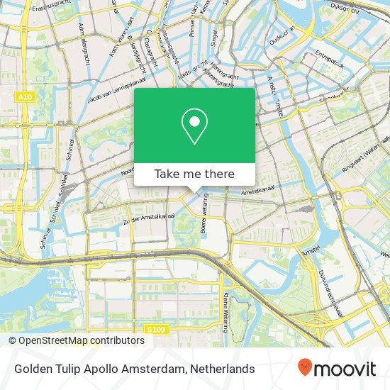 Golden Tulip Apollo Amsterdam kaart