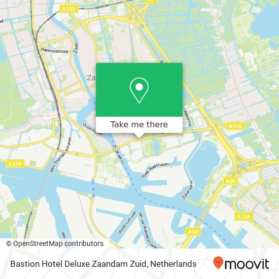 Bastion Hotel Deluxe Zaandam Zuid kaart