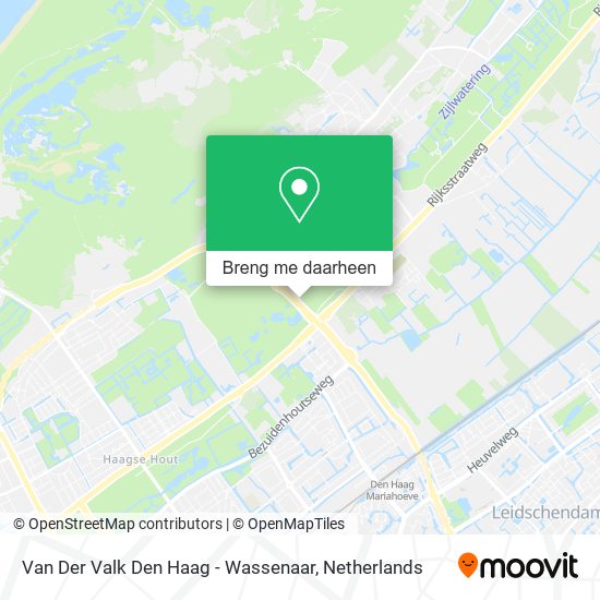 Van Der Valk Den Haag - Wassenaar kaart