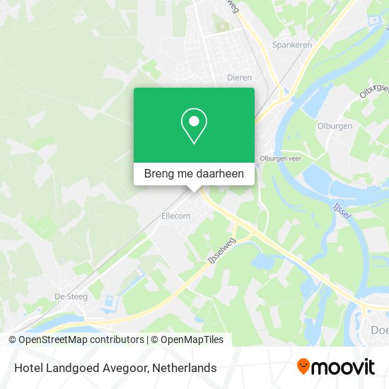 Hotel Landgoed Avegoor kaart