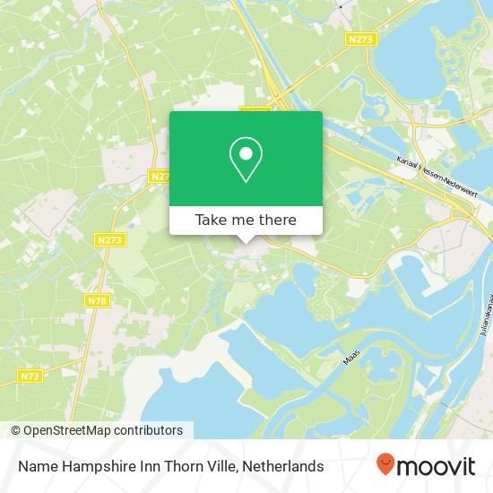 Name Hampshire Inn Thorn Ville kaart