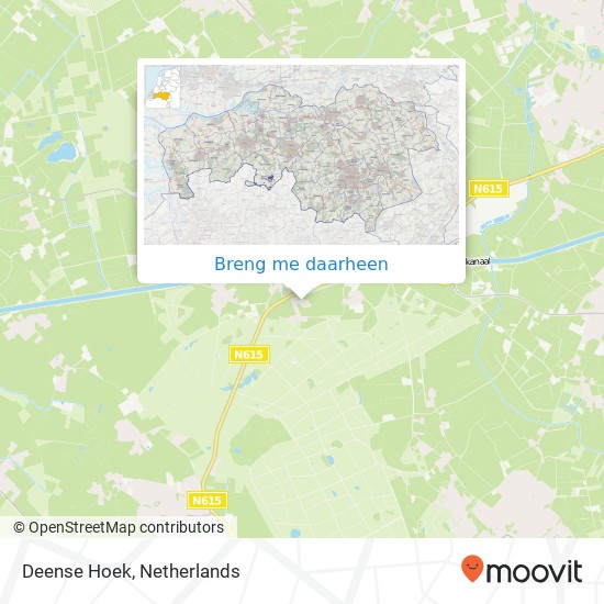 Deense Hoek kaart