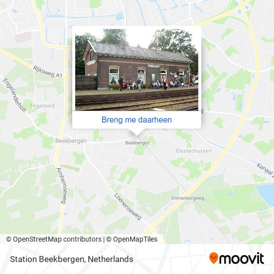 Station Beekbergen kaart