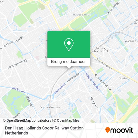 Den Haag Hollands Spoor Railway Station kaart