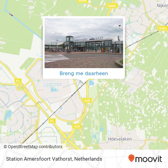 Station Amersfoort Vathorst kaart