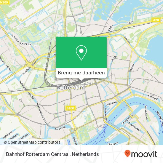 Bahnhof Rotterdam Centraal kaart