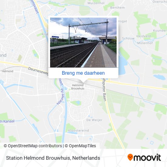 Station Helmond Brouwhuis kaart