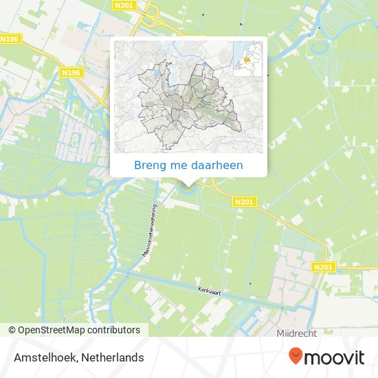 Amstelhoek kaart