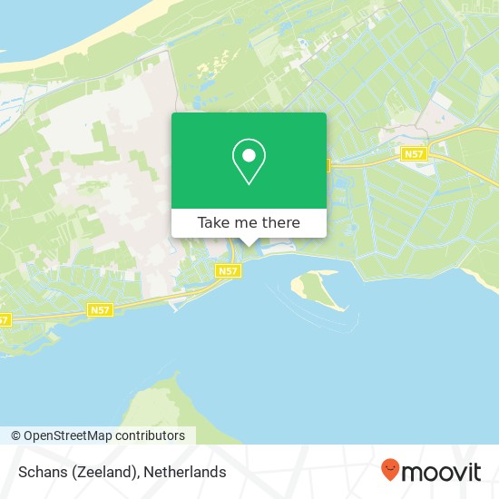 Schans (Zeeland) kaart