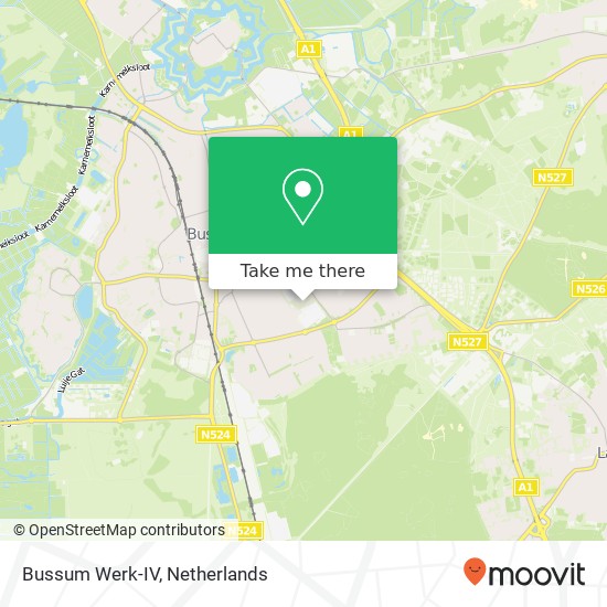 Bussum Werk-IV kaart