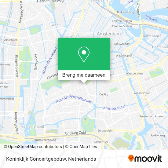 Koninklijk Concertgebouw kaart