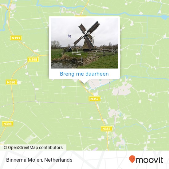 Binnema Molen kaart