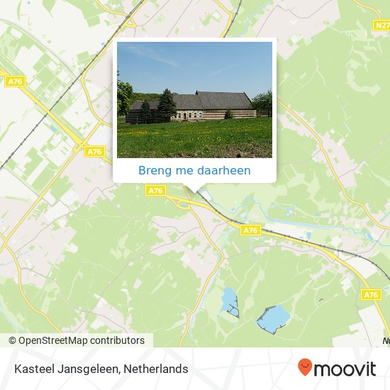 Kasteel Jansgeleen kaart