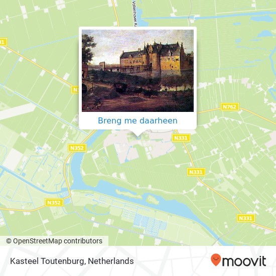 Kasteel Toutenburg kaart