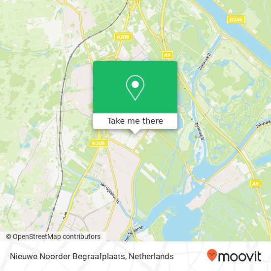 Nieuwe Noorder Begraafplaats kaart