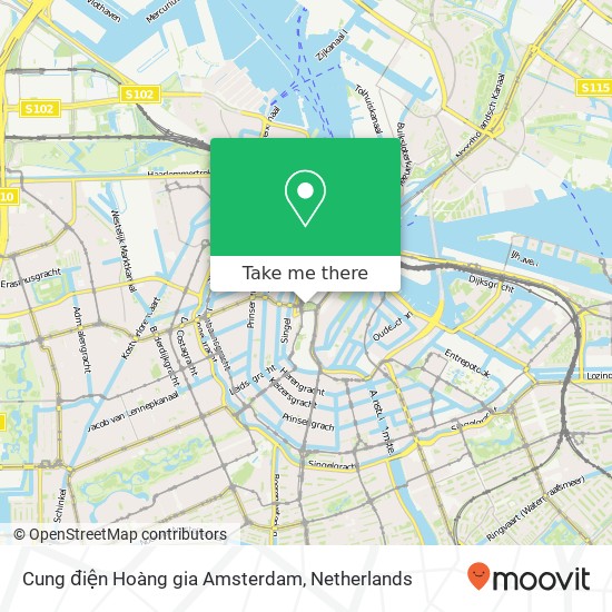 Cung điện Hoàng gia Amsterdam kaart