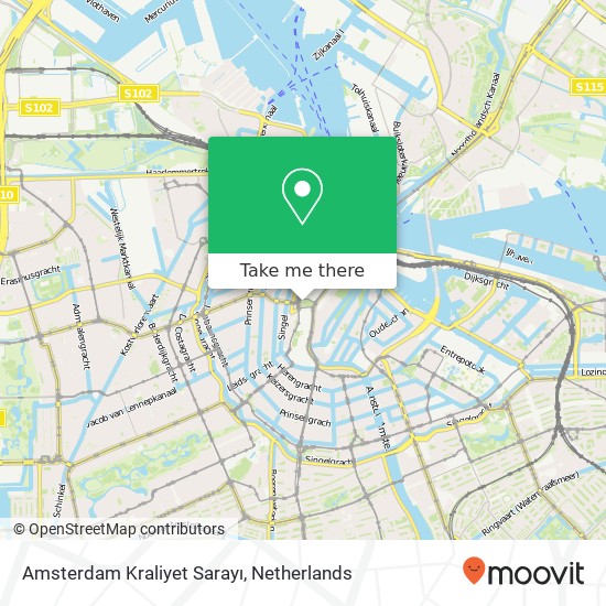 Amsterdam Kraliyet Sarayı kaart