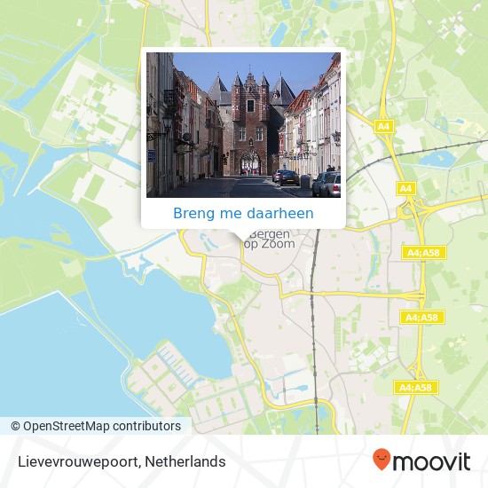 Lievevrouwepoort kaart