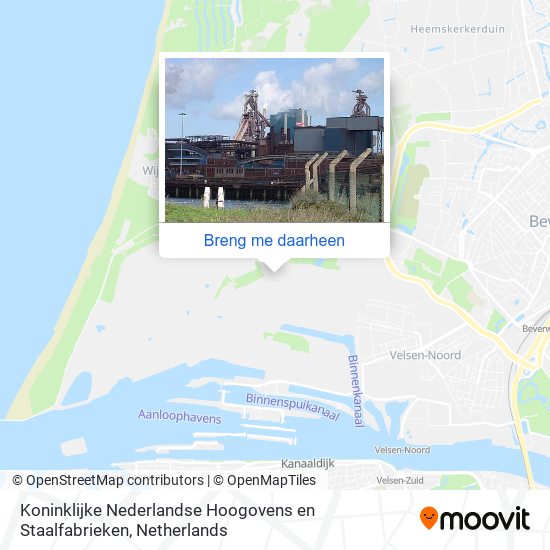 Koninklijke Nederlandse Hoogovens en Staalfabrieken kaart