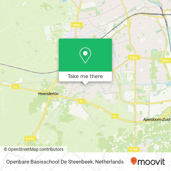 Openbare Basisschool De Steenbeek kaart