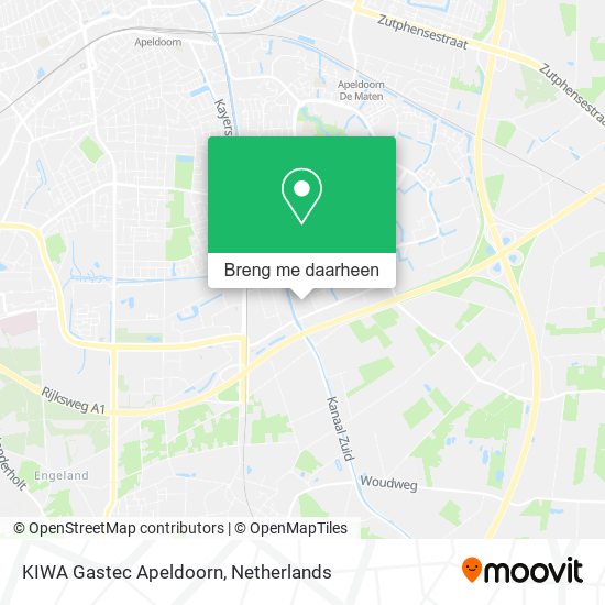 KIWA Gastec Apeldoorn kaart