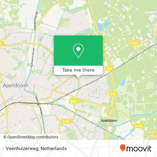 Veenhuizerweg kaart