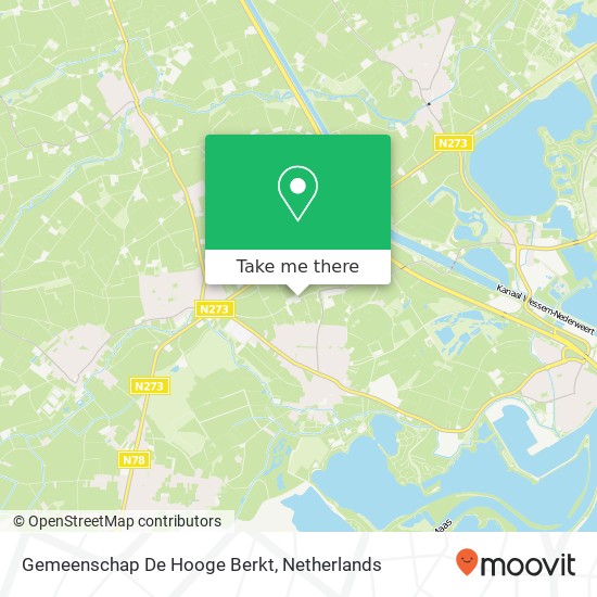 Gemeenschap De Hooge Berkt kaart