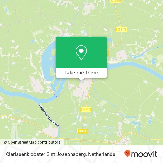 Clarissenklooster Sint Josephsberg kaart