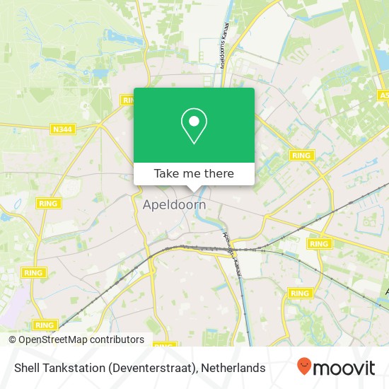 Shell Tankstation (Deventerstraat) kaart