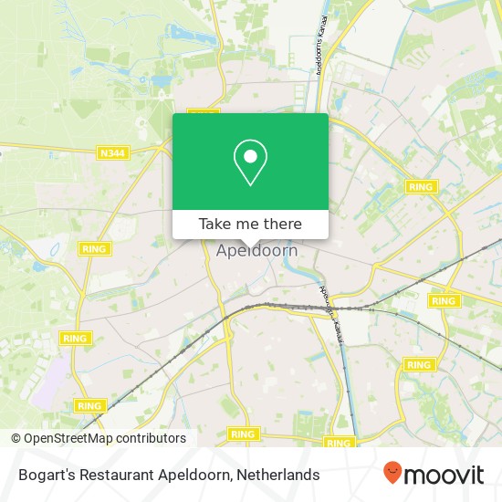 Bogart's Restaurant Apeldoorn kaart