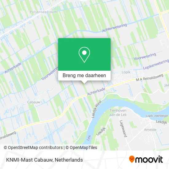 KNMI-Mast Cabauw kaart